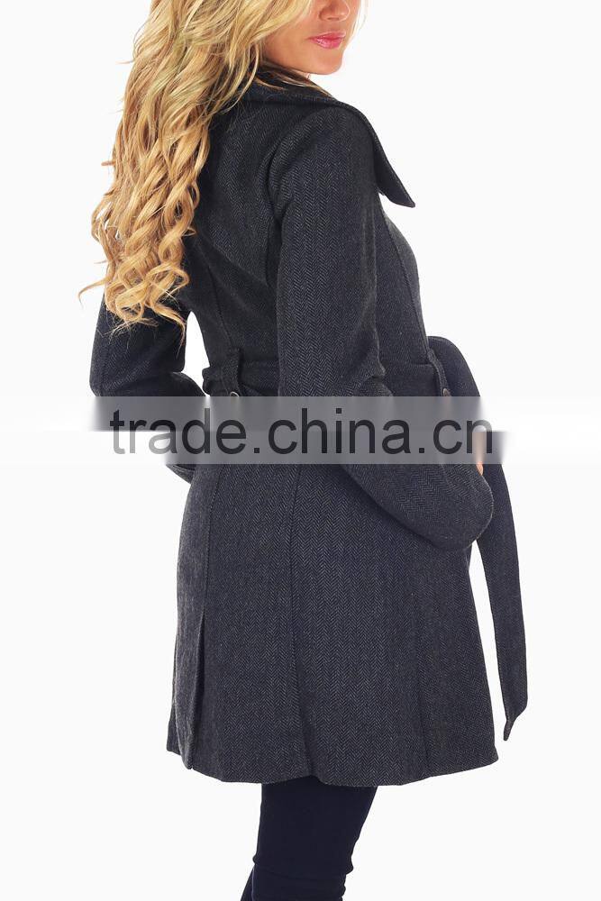 Maternity clothes manufacture Navy blue materity coat