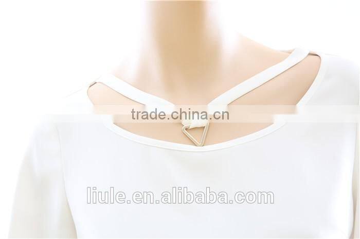 Ladies tops and blouses new fashion long sleeve ruffle blouses women