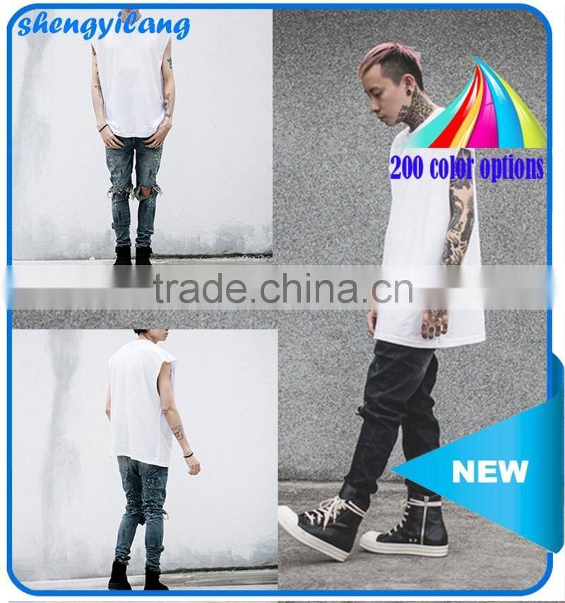 Custom new fashion boys & girls cotton blank tops / tank top T13366