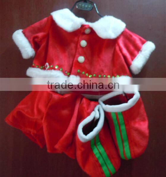 Factory Seals Christmas Santa Costume Sets For Children