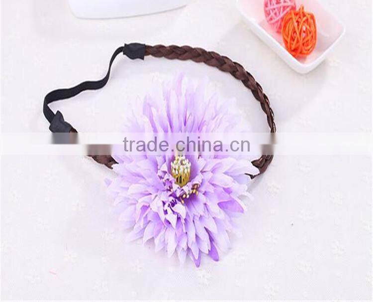 Hawaii Flowers Wig Hairband Wreath Hair Hoop Beach Bohemian Hairpin Fashion
