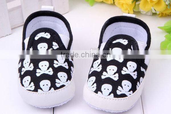 printed skeleton pattern infant shoes