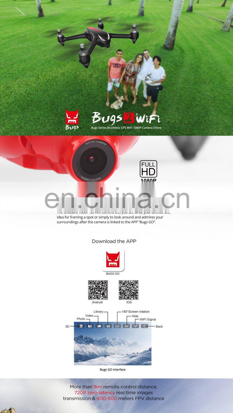 MJX Latest B2W Long Distance GPS Drone with Altitude Hold and Wifi Camera