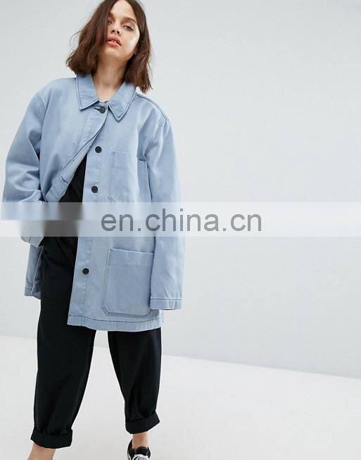 Gold Supplier Dust Coat Button Shoulder Two Pocket OEM Chinese Winter Coat