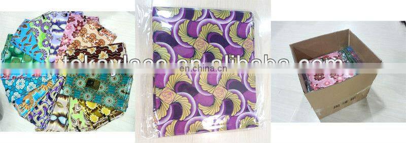 wholesale 100% cotton african wax print fabric