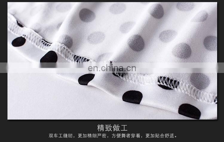 T-5112 Sexy slim black and white round dot women belly dance skirt