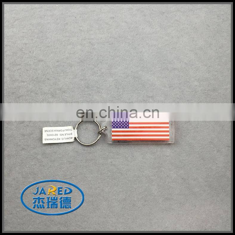 Manufacturer Make Custom Country Falg Design Metal Crafts Keychain Pendant for People