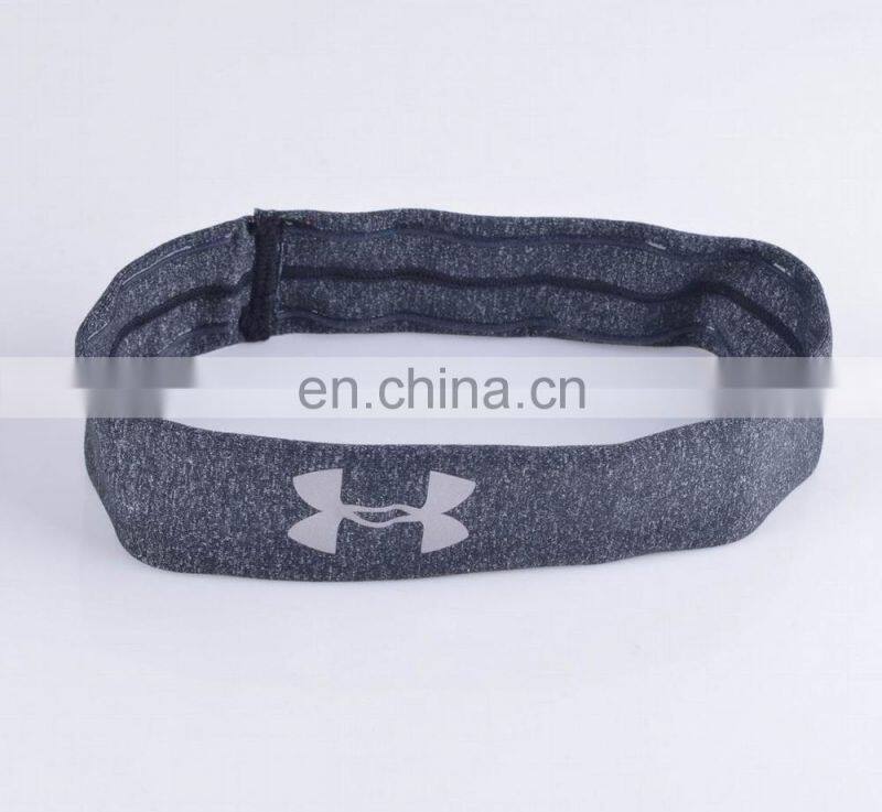 Black Polyolefin/Lycra Solid Moisture Wicking Headband