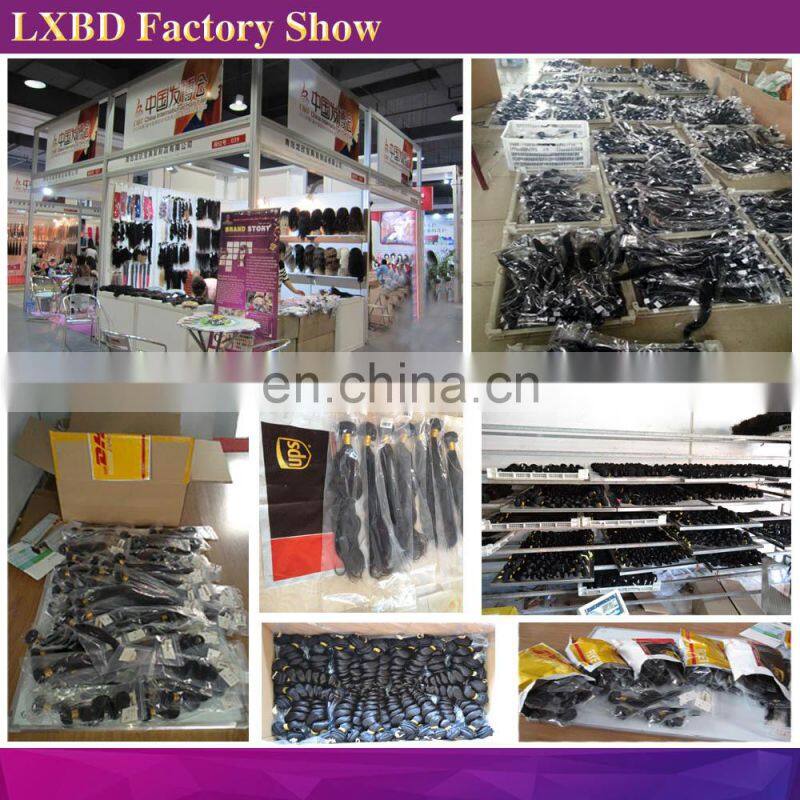 Good Feedback Deep Curl Virgin human hair bundles brazillian hair bundles with closure