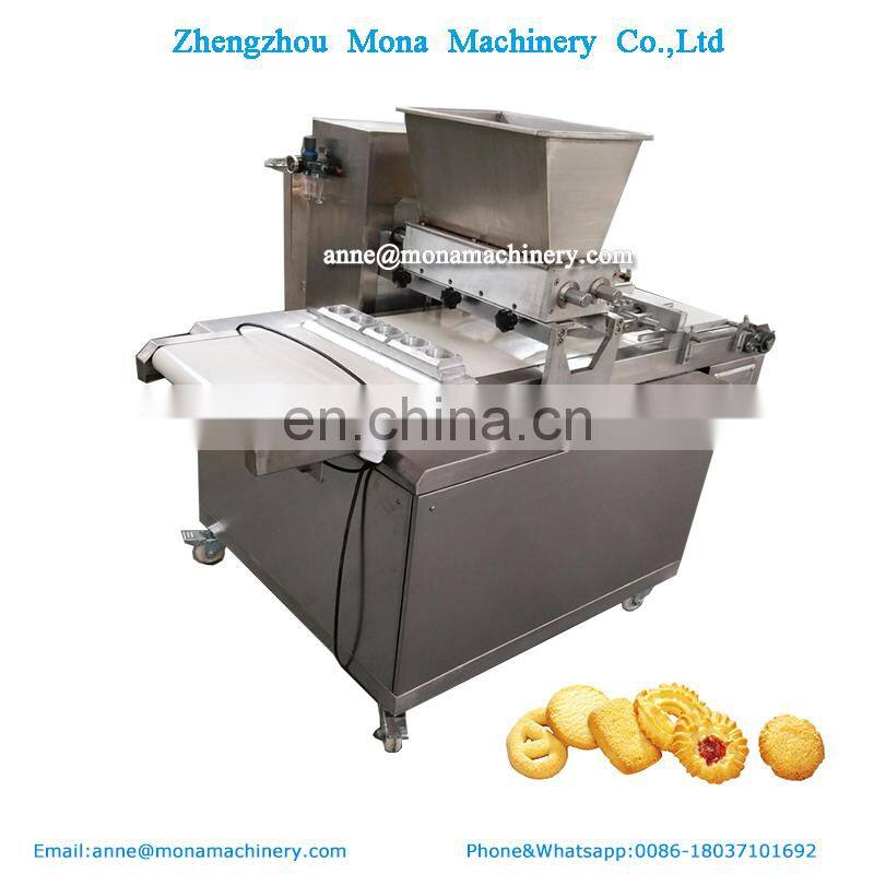 Cookies making machine with wire cutting biscuit machine