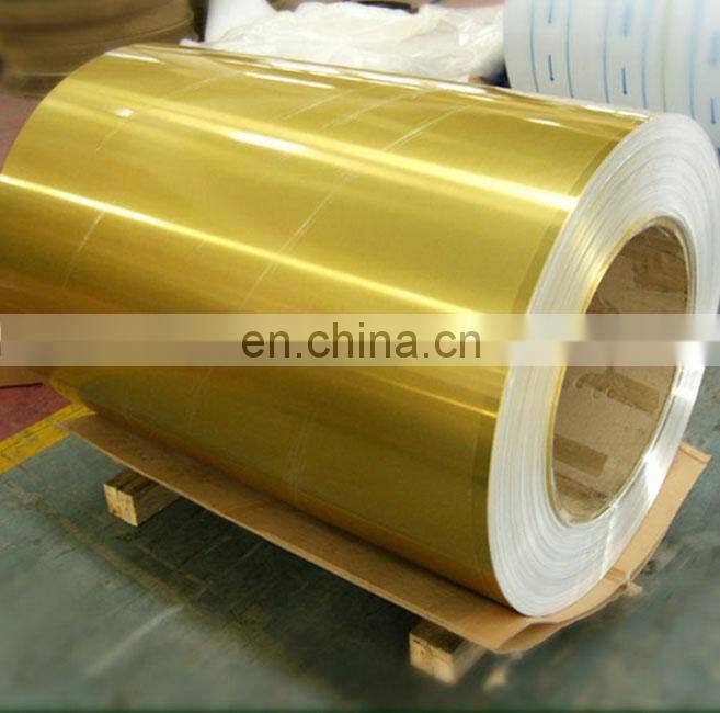 Golden Colour Coated Prepainted Aluminum Sheet