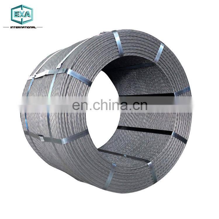 15.2mm 12.7mm 1860mpa 7wire astm a416 grade 270 zinc coated pc strand price