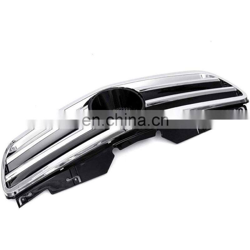 2 Fin black Front Grill Grille 03-07 for Mercedes Benz SL Class R230 W230 SL500 SL550 SL600