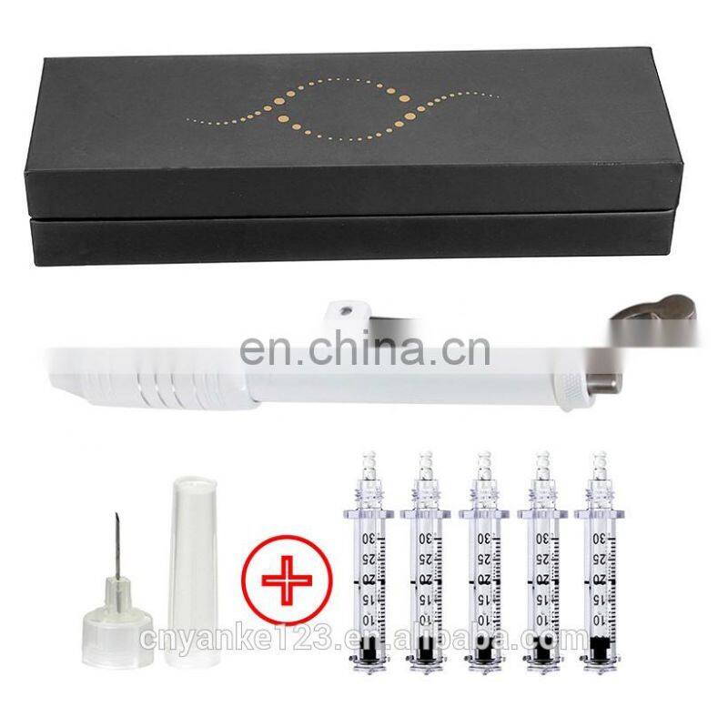 High Pressure Hyaluronic Injectable Pen Atomizer Massage Kit Acid Anti Wrinkle Water Syringe Needle Injection