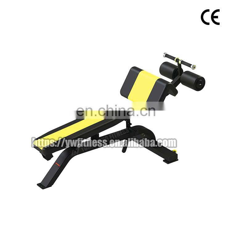 High quality/ Commercial gym equipment YW-1704 adjustable abdominal bench