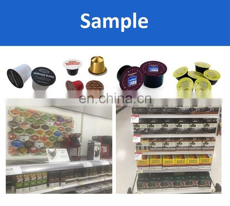 straight-line type automatic coffee capsule filling machine for nespresso/ k cup coffee machine commercial