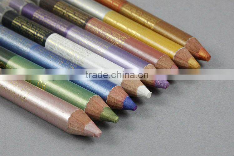8 pcs dual head colored white permanent eyeliner pencil