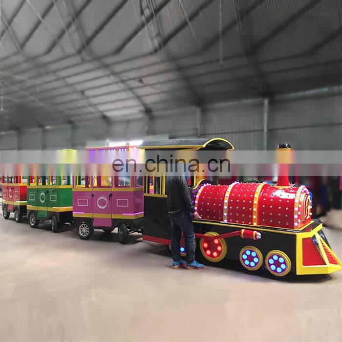 18/24/42 Seats Kids mini sightseeing Equipment amusement park ride electric trackless train