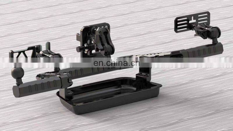 LANTSUN Center console JK3003 FOR JL for j eep for wra ngler mobile phone bracket, walkie talkie stand, clock combination