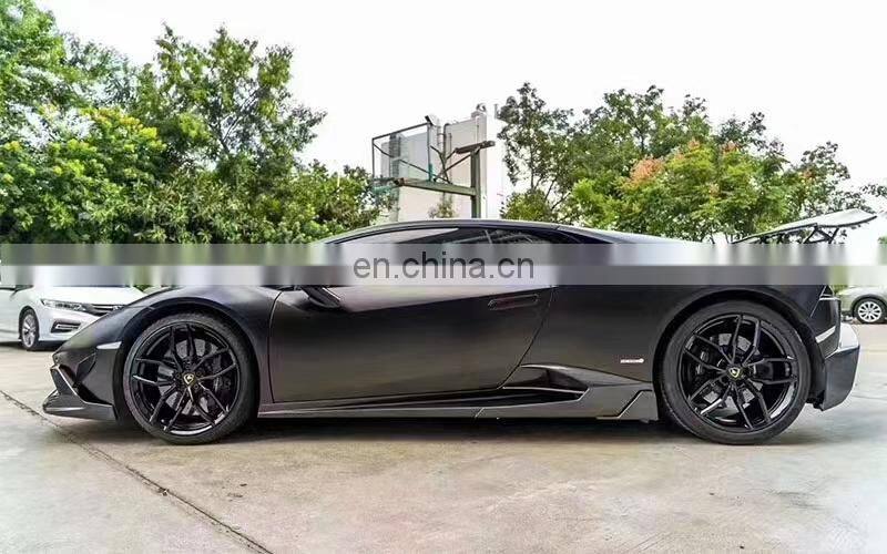 Runde Carbon Fiber Material For Lamborghini Huracan LP610 Mansory Style Body Kit Front Lip Rear Lip Side Skirts Spoiler