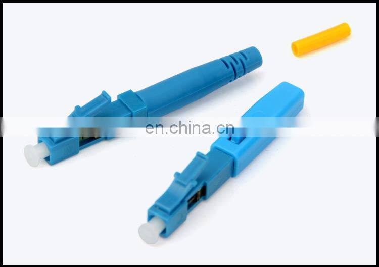 Flat/ Round cable quick adapter ftth Lc upc pre-polished field installable fast connector