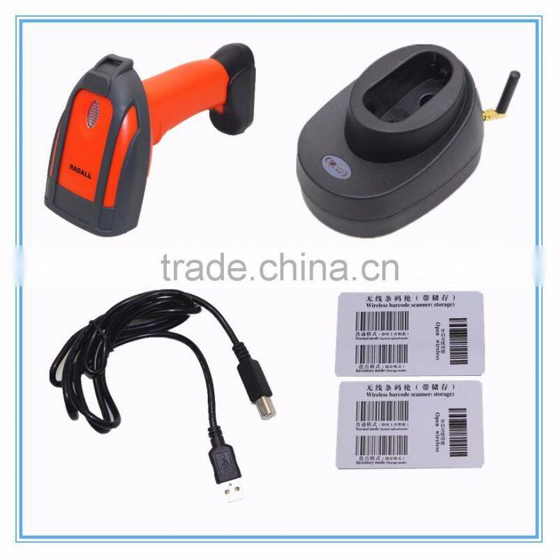 RD-2800 Handheld Wireless Barcode Scanner With Memory For 1D Codes