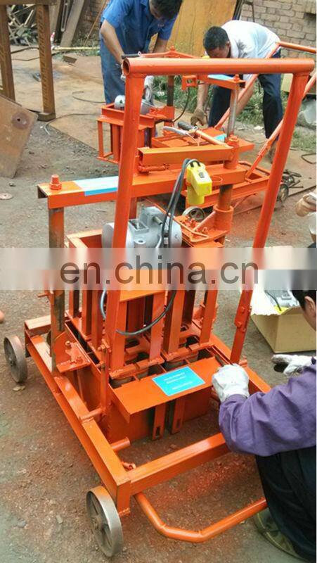 Home use manual cement brick making machine