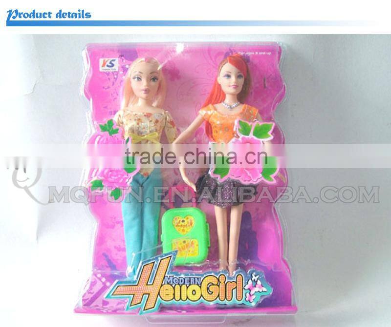 Mini Qute 36 cm 2 IN 1 beautiful America Latex kid fashion Plastic doll decoration model educational toy accessories NO.YS0827-4