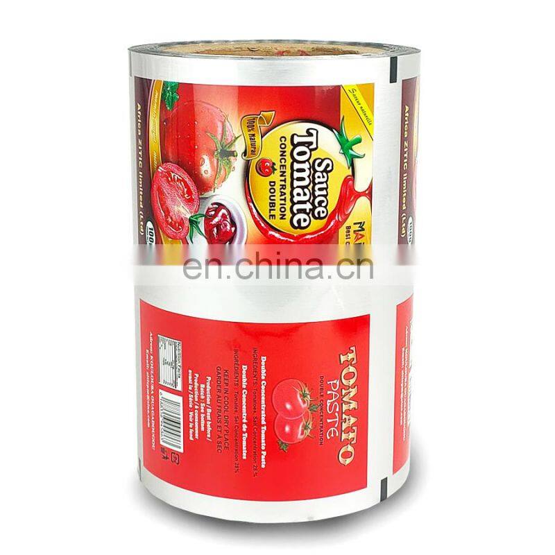 Aluminium Foil RCPP Plastic Sauce Ketchup Packaging Printed Auto Filling Roll Film For Food