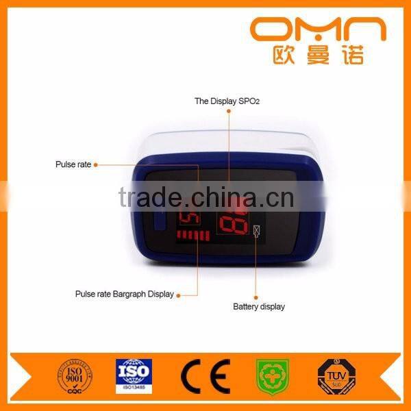 Fingertip handheld pulse oximeter home use finger heart rate monitor with good reading led display blood oxygen SPO2 monitor
