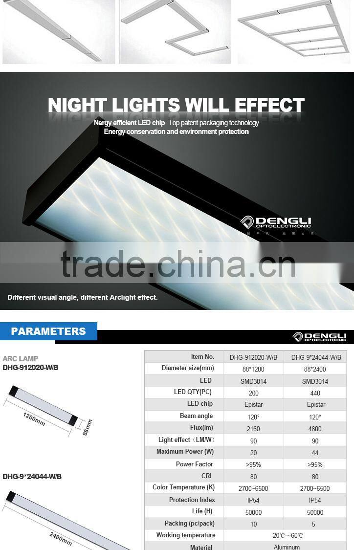 90x1200mm wall mounted led light for living room villa garage bar