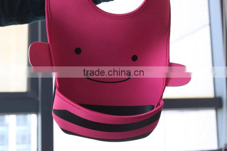 super soft neoprene waterproof baby bib
