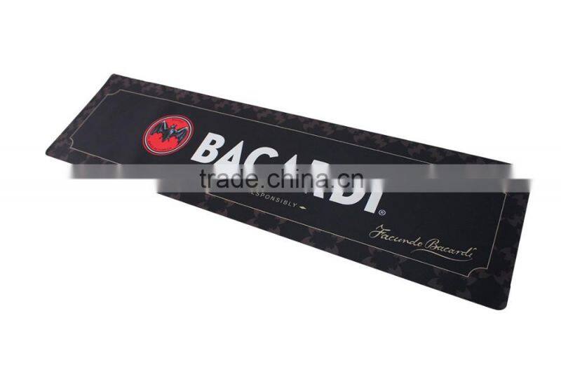 hot selling custom logo high quality durable PVC bar mat