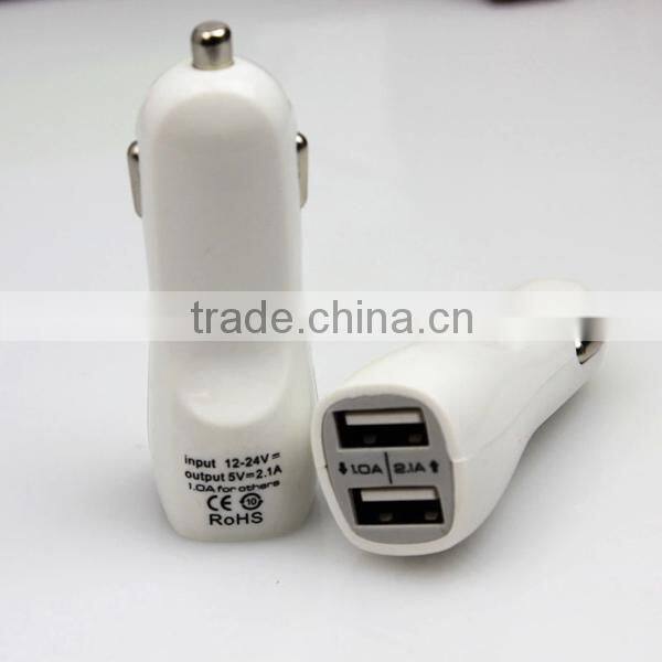 double usb car charger with led lighting logo original factory