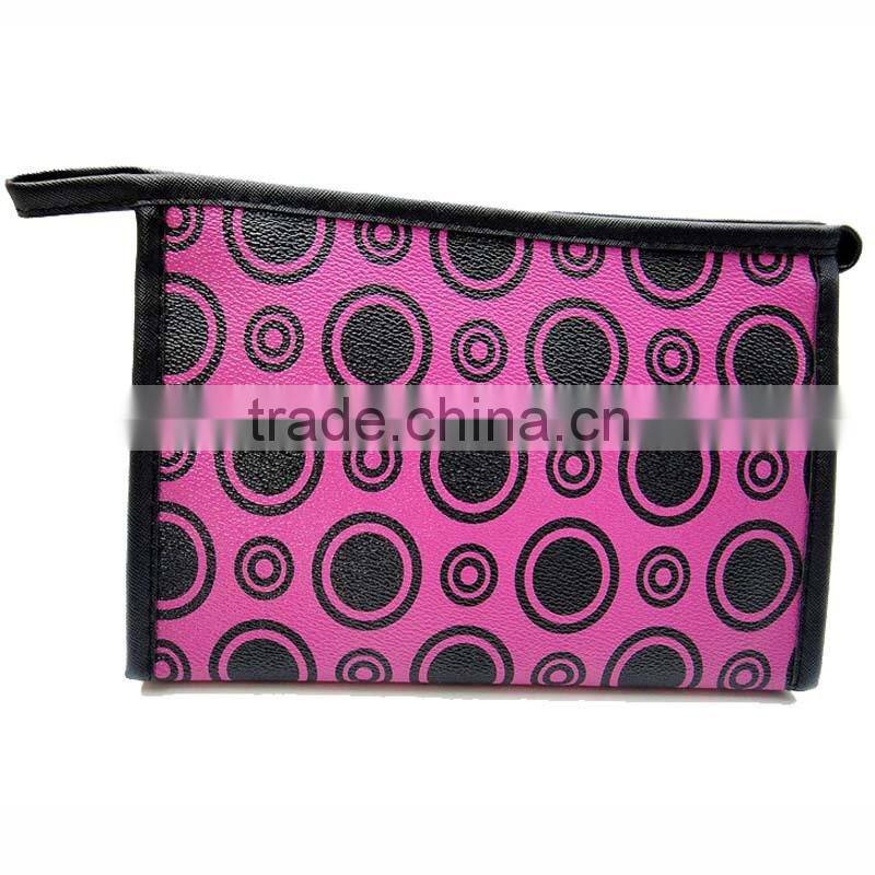 PU leather contents cases pouch toiletry zipper pen case cosmetic bag bags for sale