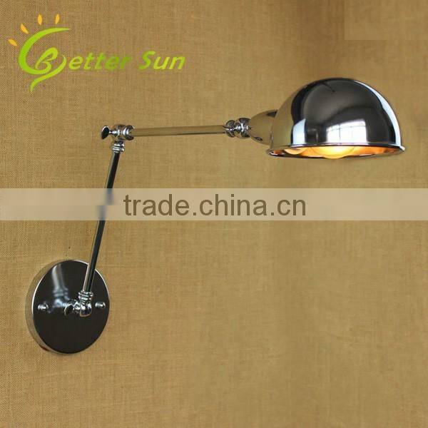 Adjustable Machine Arm Chrome Finished Corridor Wall light for Home