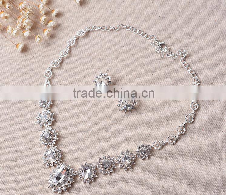 2016 Beautiful Necklace and Earring Set Bridal Jewelry Set