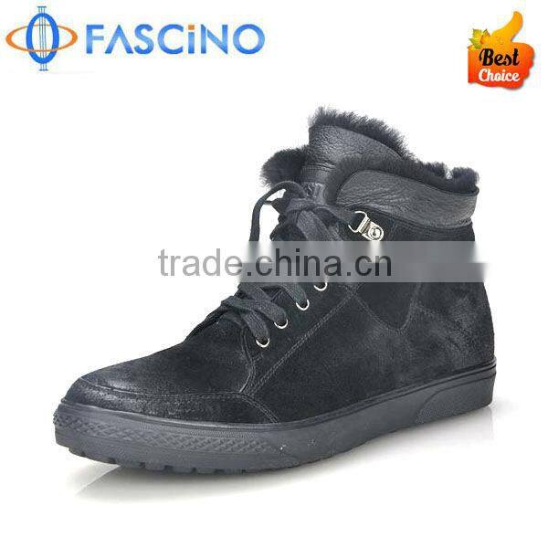 Men casual leather sole boots