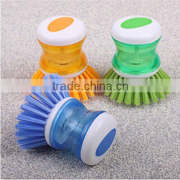 High quality Pan brush, dish brush with soap dispenser