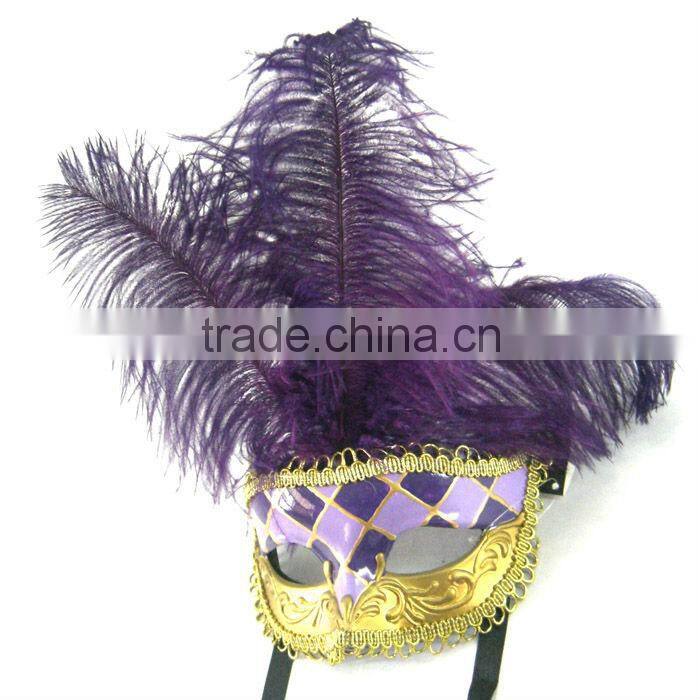 Venice Carnival Fashion Decorative Feather Masks