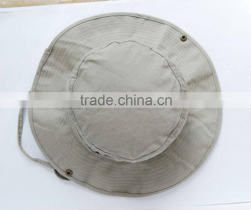 large brim foldable cotton safari hat for fishing