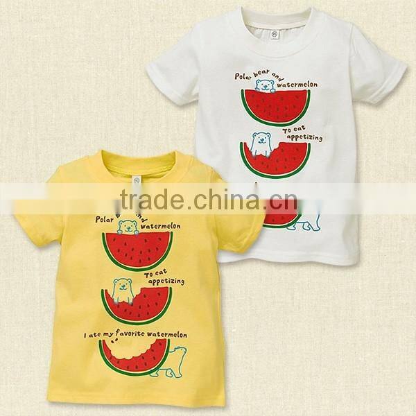 Ins Hot Sale Baby Boy Top Design Fruit Cotton Casual Boy Outfits