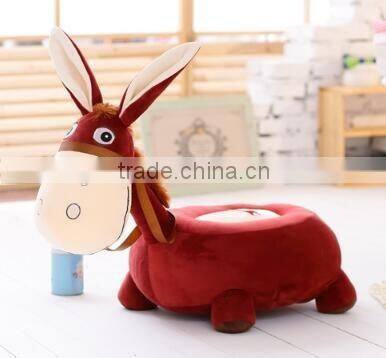 Plush Donkey Sofa/animal plush sofa/donkey shape plush sofa