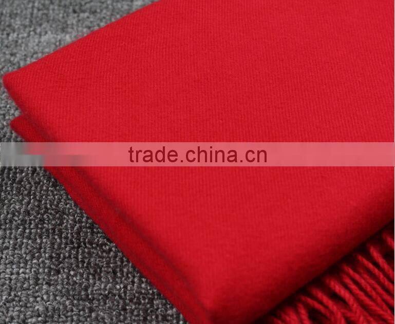 Best Selling Winer Warm Woman Fashion Tassel Plush Plain Cashmere Pashmina