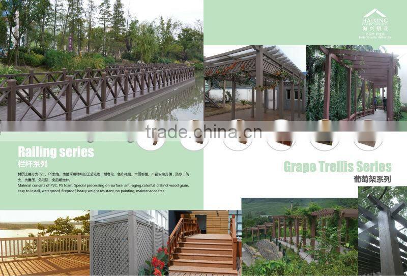 Waterproof Pvc Outdoor Balustrade Uesd Garden Balustrade