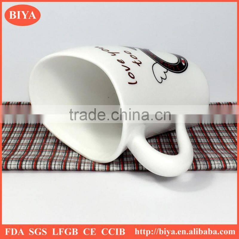 cartoon mug wholesales custom white sublimation coffee ceramic cups with handle porcelain coffee mug