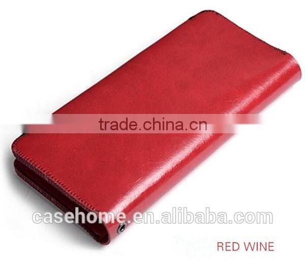 For Iphone 6 6s plus Crazy Horse Women Wallet Phone Case Cover for Samsung Galaxy S7edge