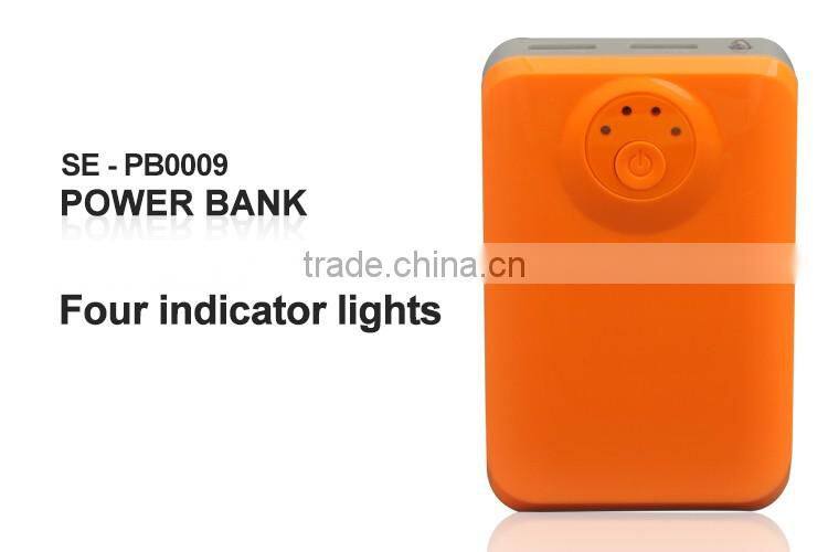 Ultra High Capacity Power Bank with Most Powerful 2.1A Output for Phones and Laptop Dual USB port and LED light to support