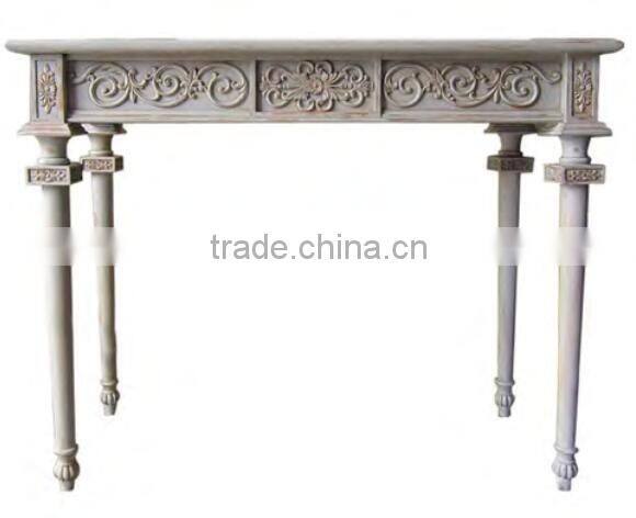 French Neo Classical Louis XVI Style Carved Console table