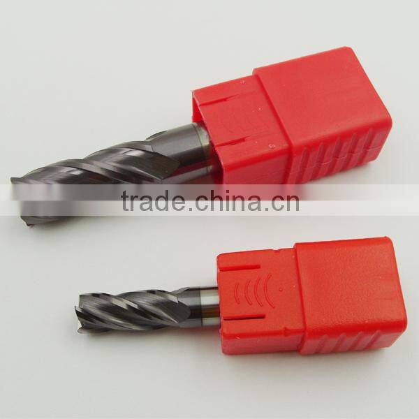 Solid Crabide china cnc milling radius end cutter/CNC Tool HRC55 Rounding Nose End Mill